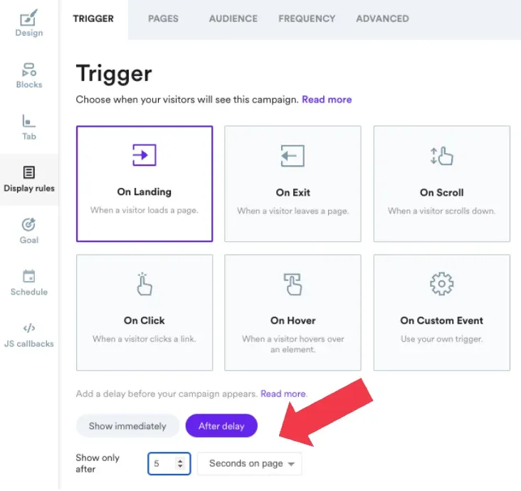 choosing targeting settings