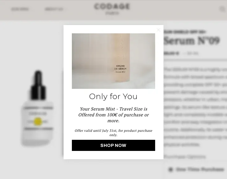 personalized website marketing on shopify