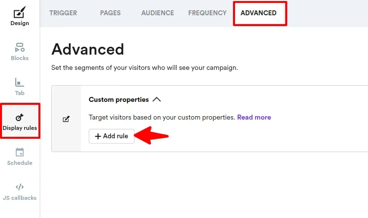 adding display rule