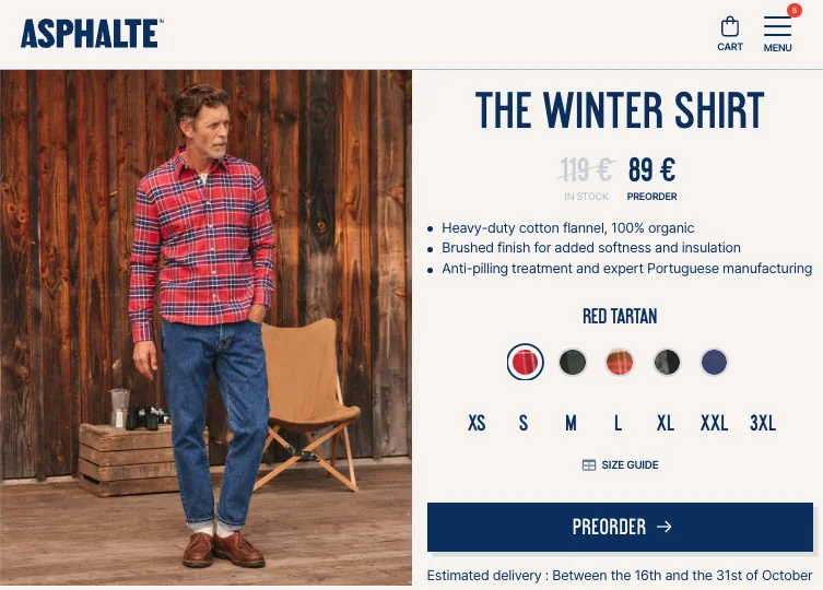 asphalte product page