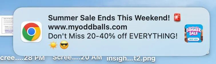 push notification example