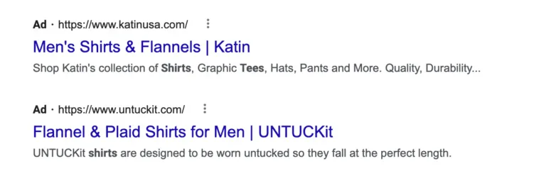 google ads with sales offer example