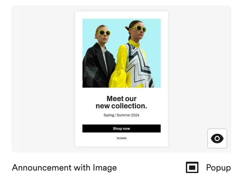 wisepops popup template