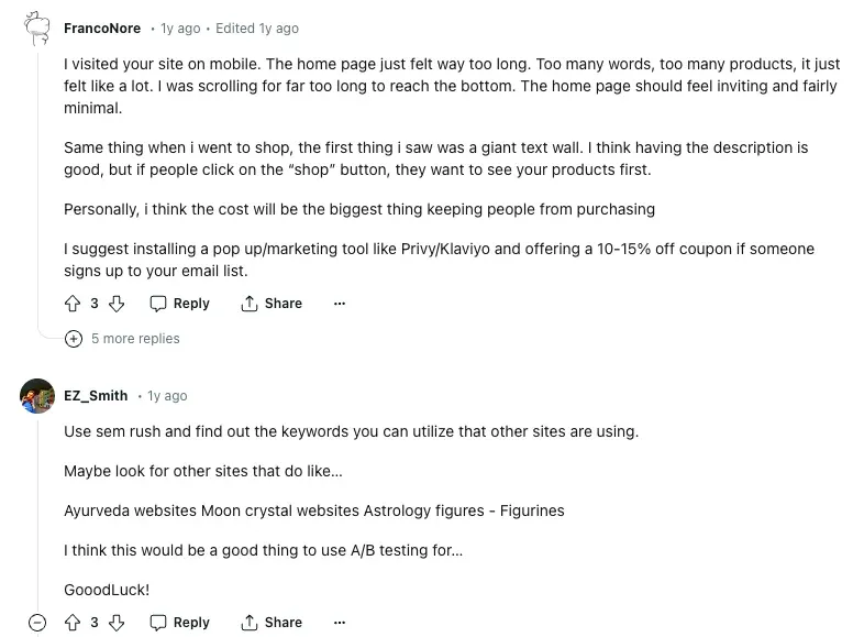 reddit advice
