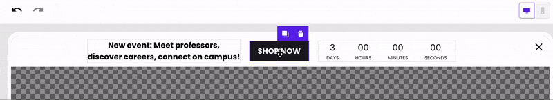 website bar customization