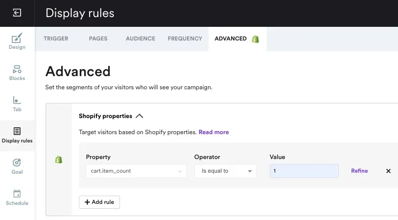 shopify properties