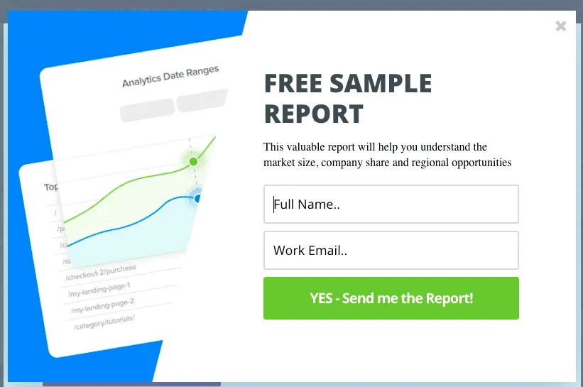 Free sample report lead magnet