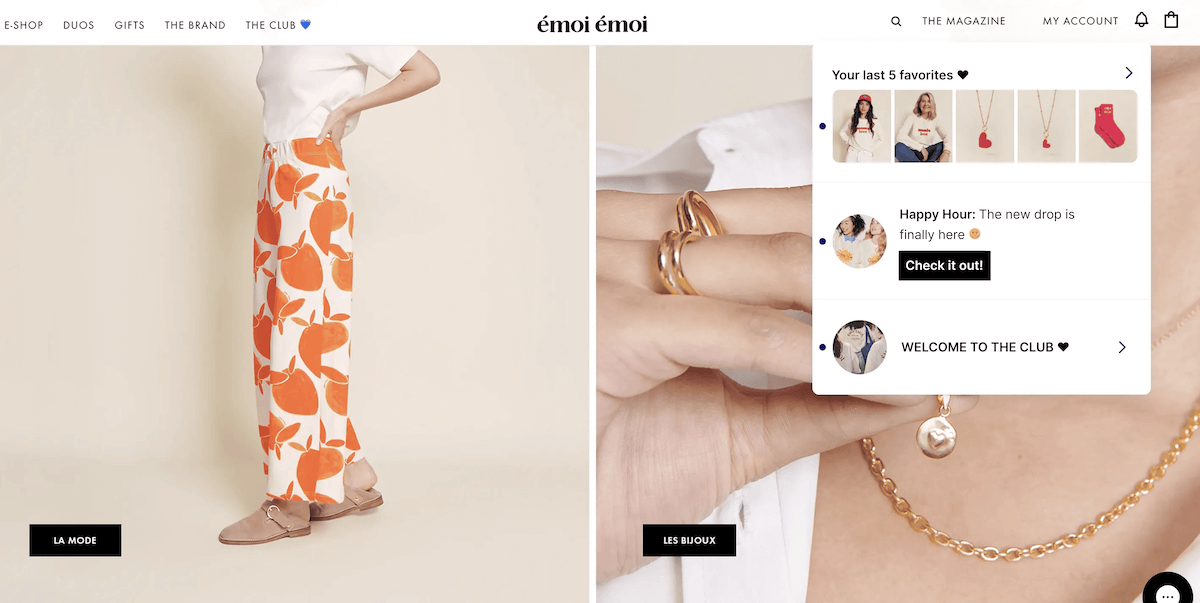 product recommendations on an ecommerce store