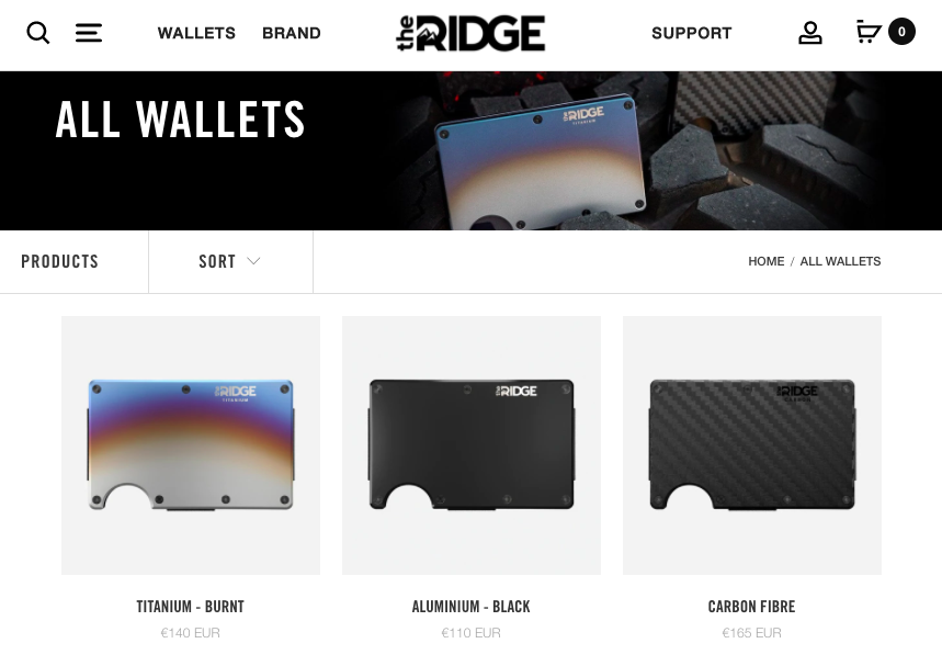 ridge product page