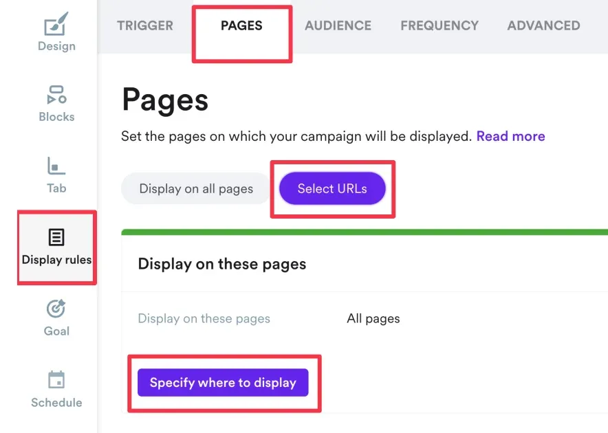 adding pages for displaying