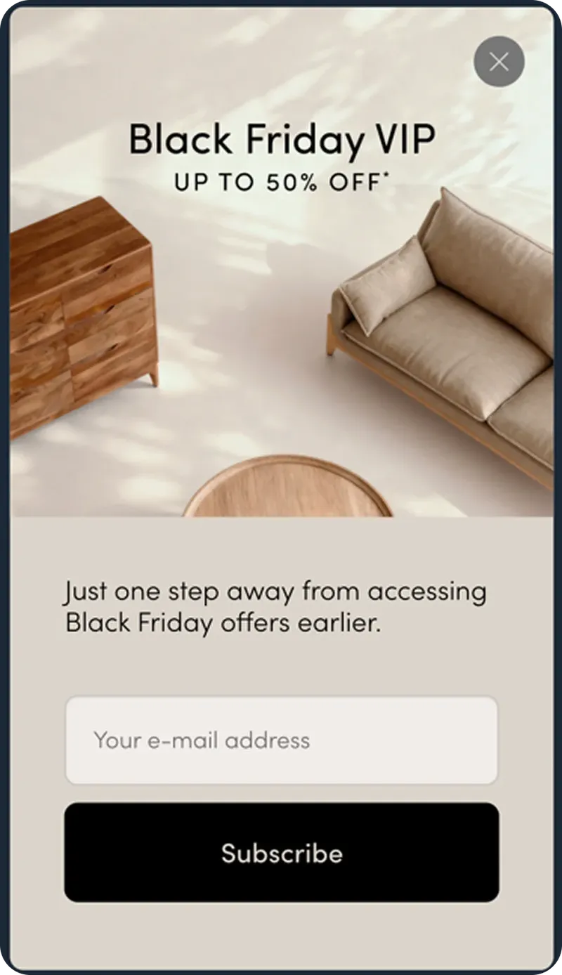Tikamoon Black Friday campaign