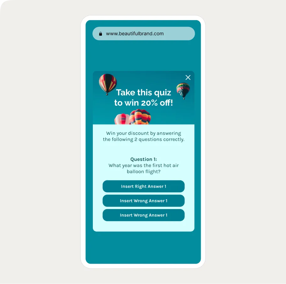 trivia popup