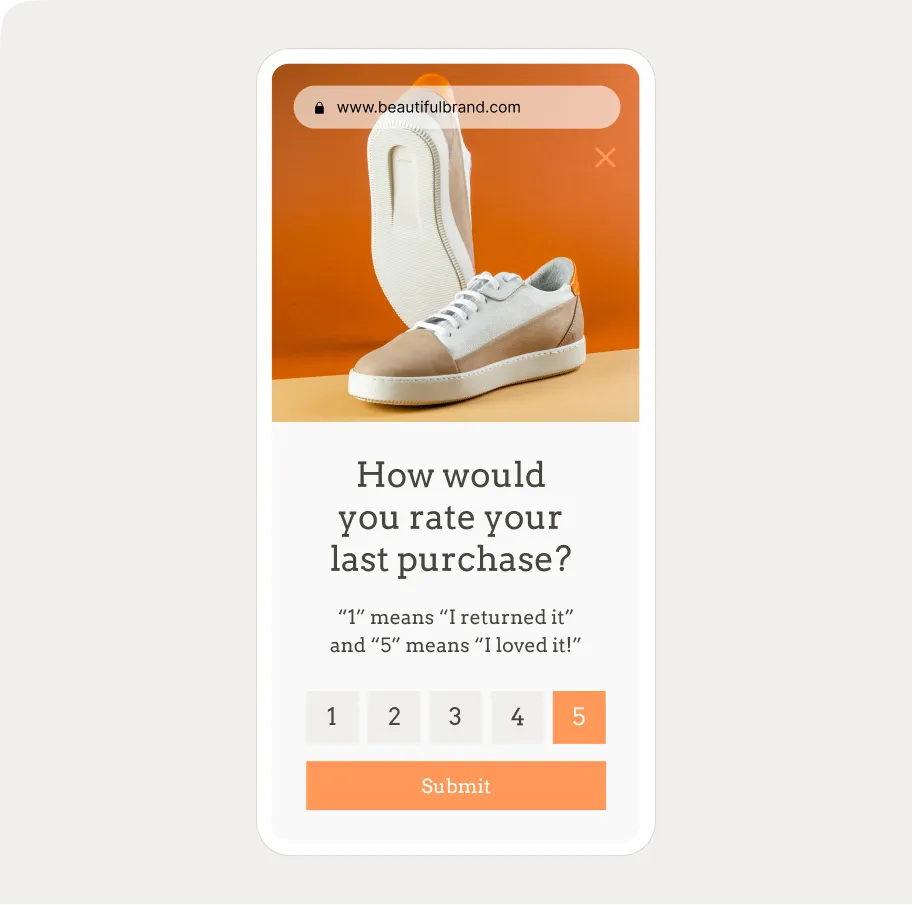 survey popup