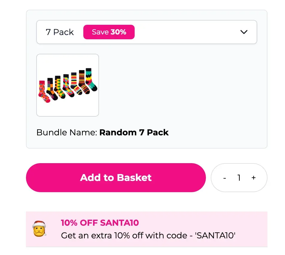 discount and upsell on product page