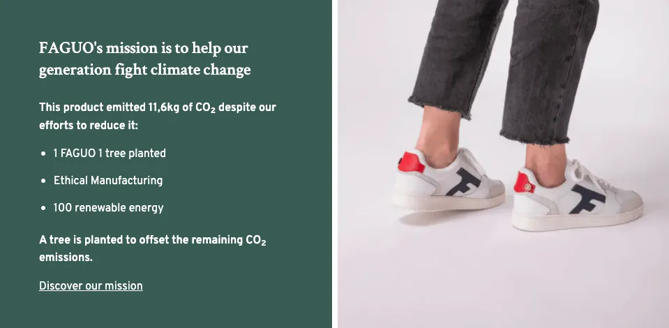 Faguo product description example clothing