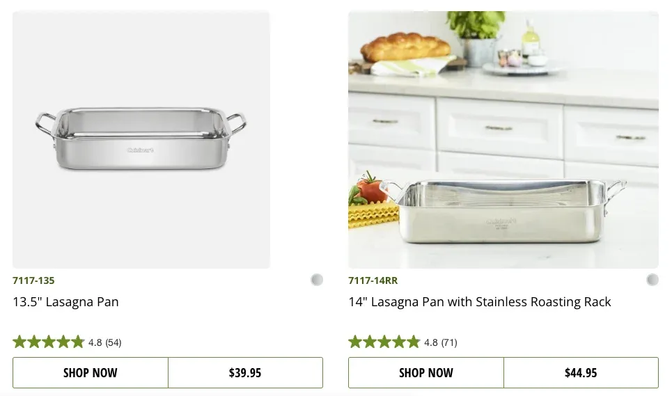 reviews on product pages