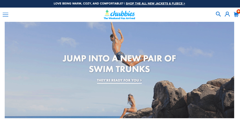 Chubbies shopify success story example