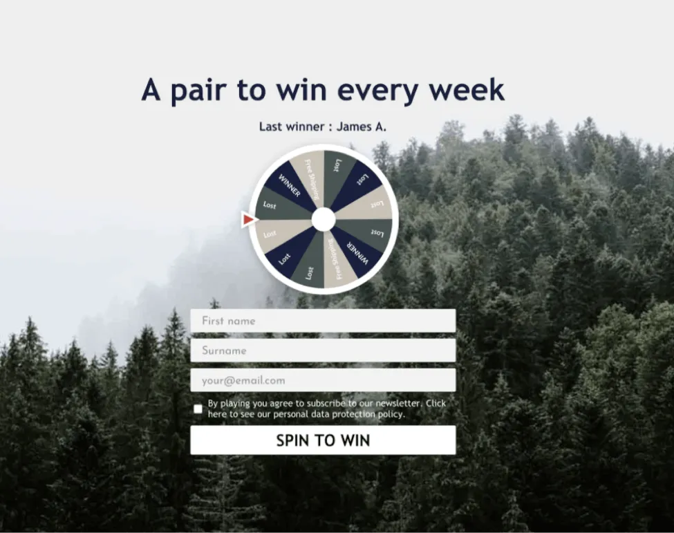 Faguo popup example