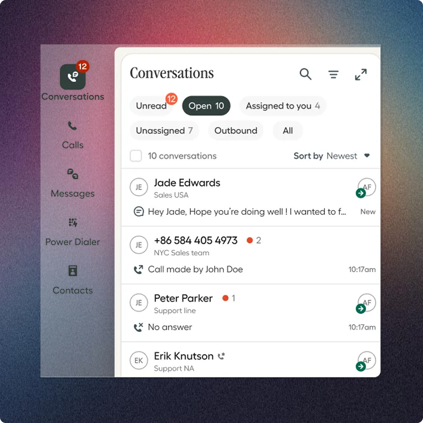 Une seule plateforme pour toutes les conversations