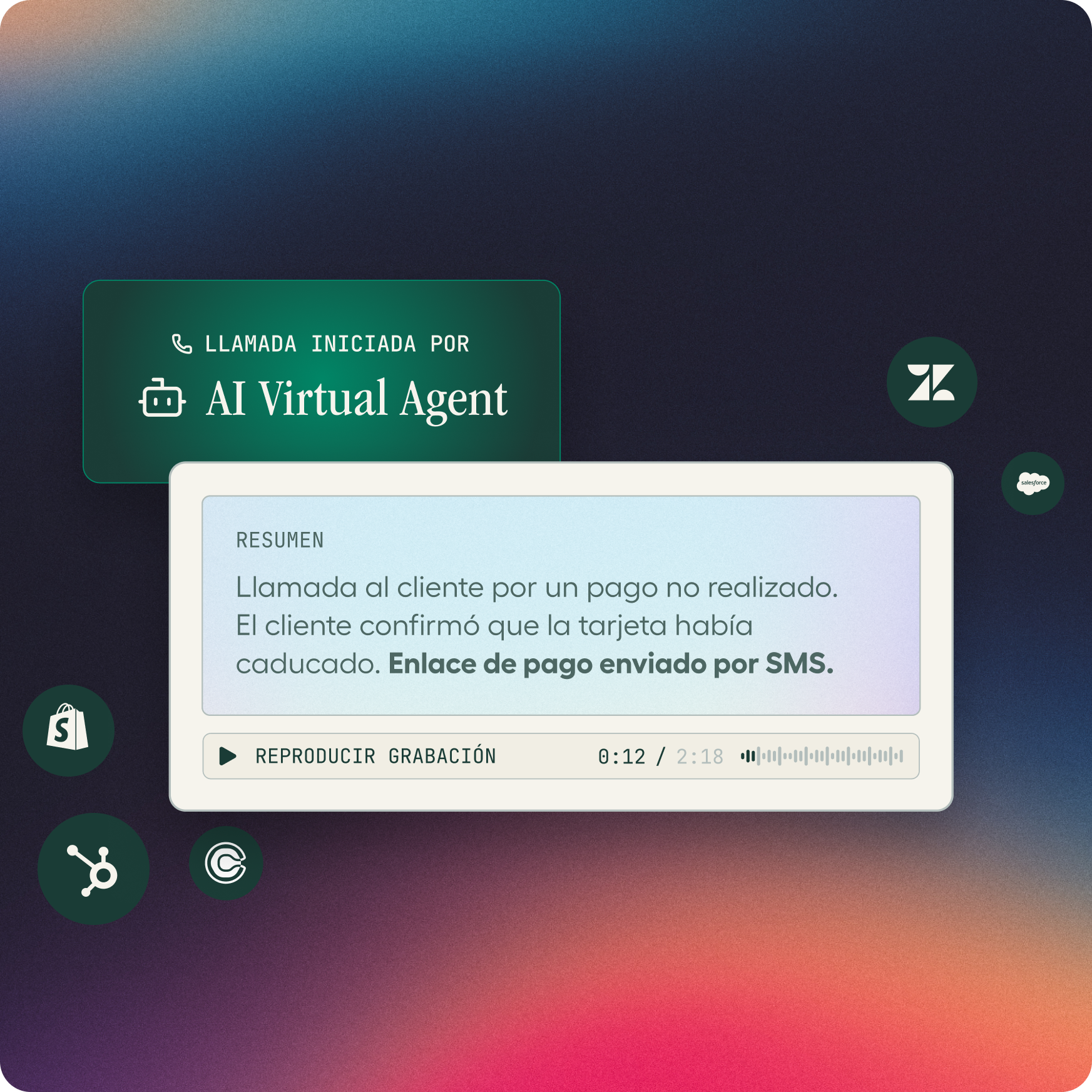  Cada lead, recordatorio y seguimiento— estionado en el momento que más importa.