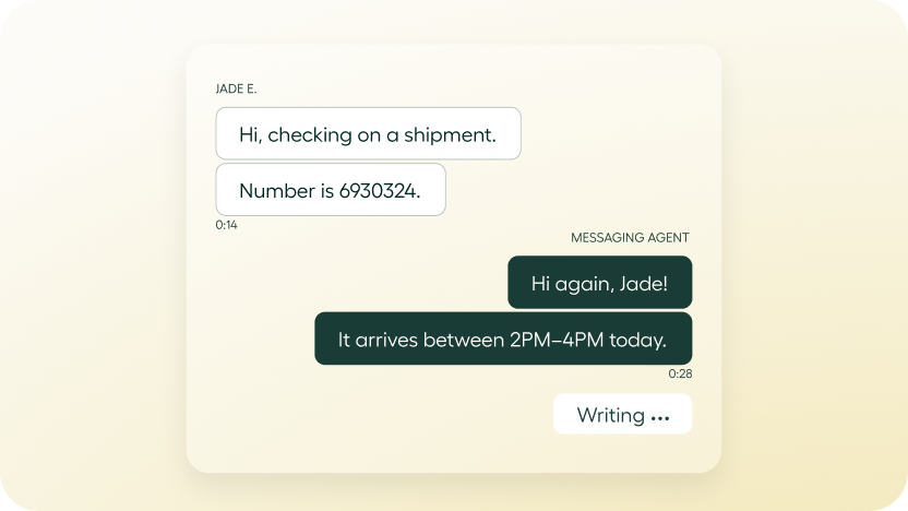 Order status updates