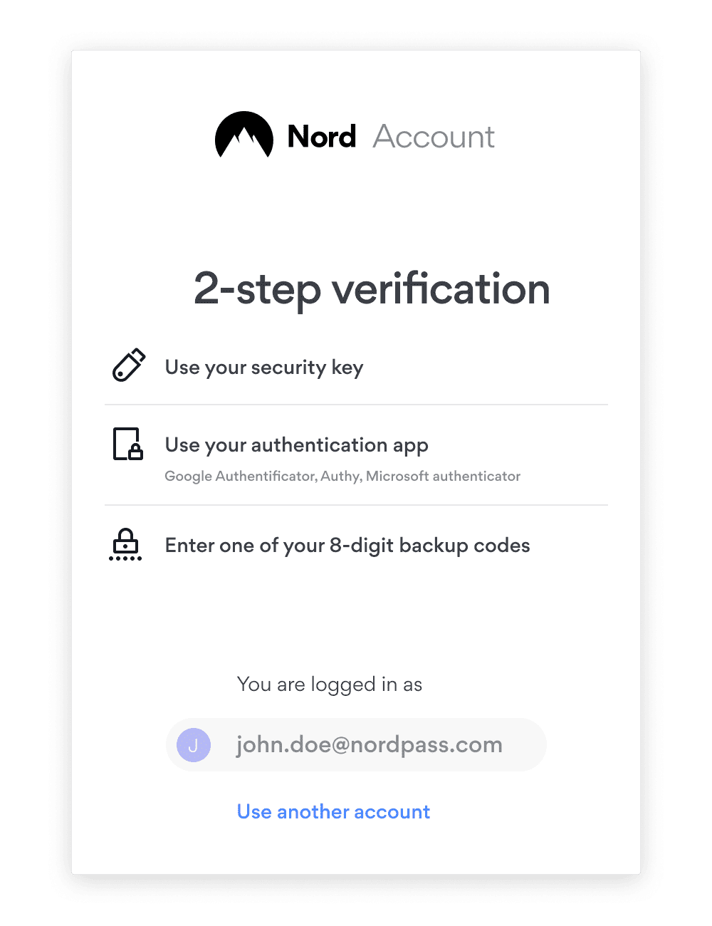 nord account mfawindow
