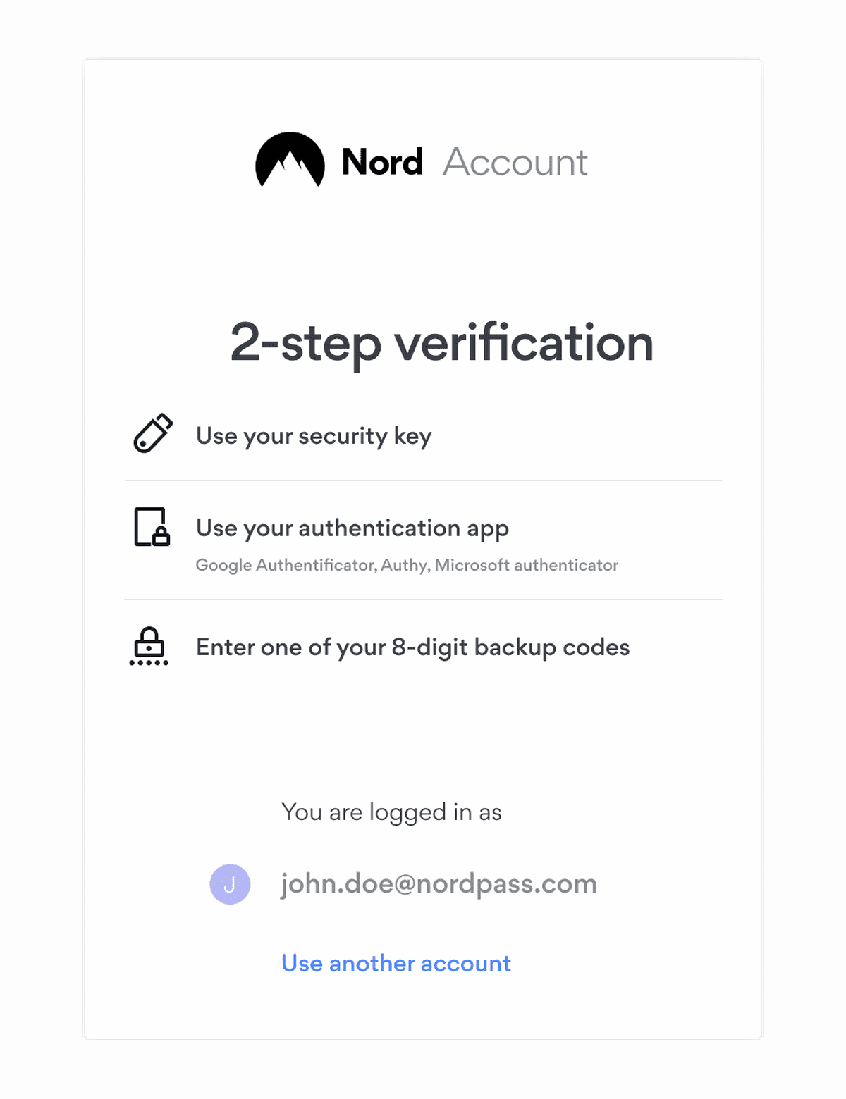 Sign in to NordPass with a security key NordPass