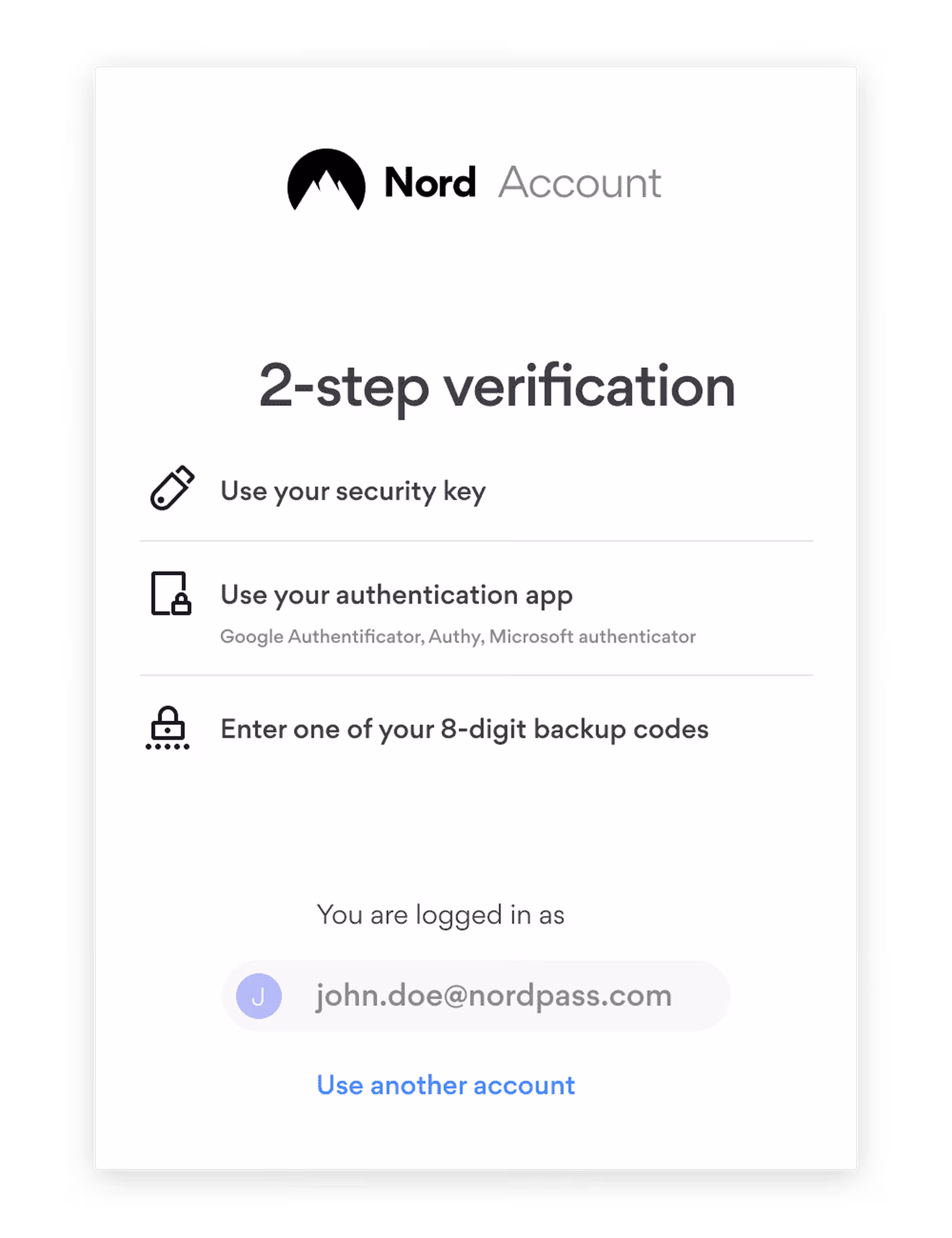 nord account mfawindow