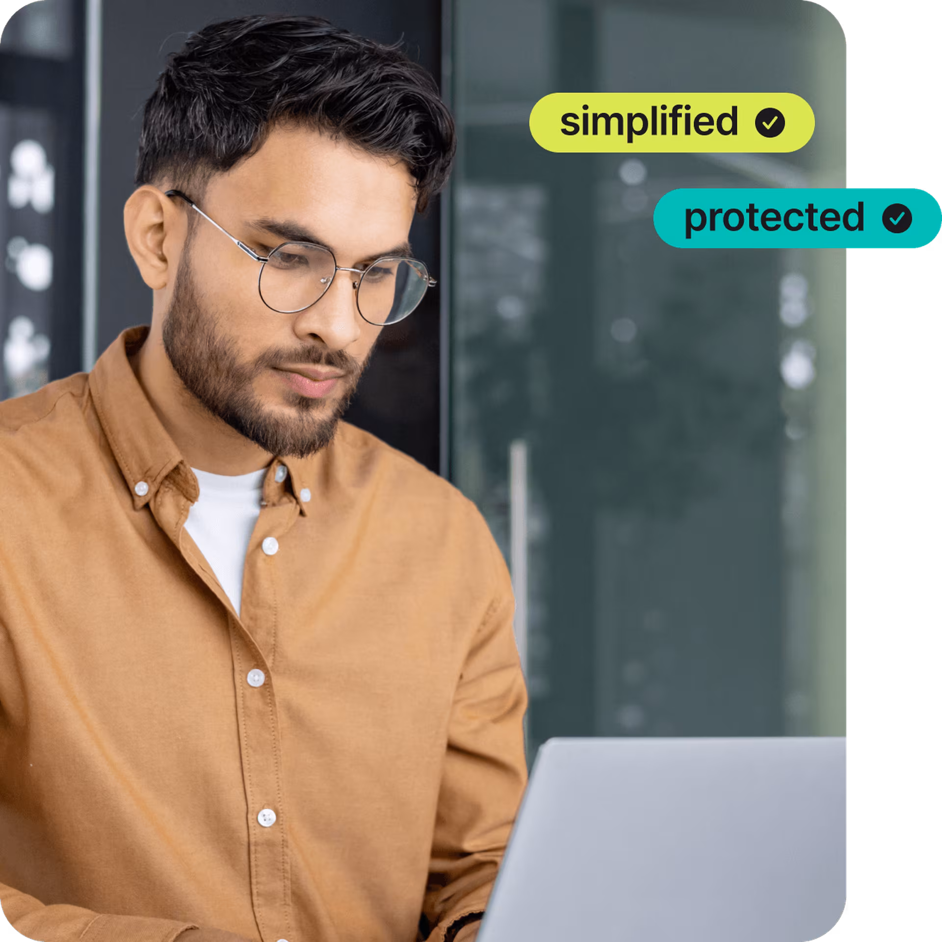 man laptop