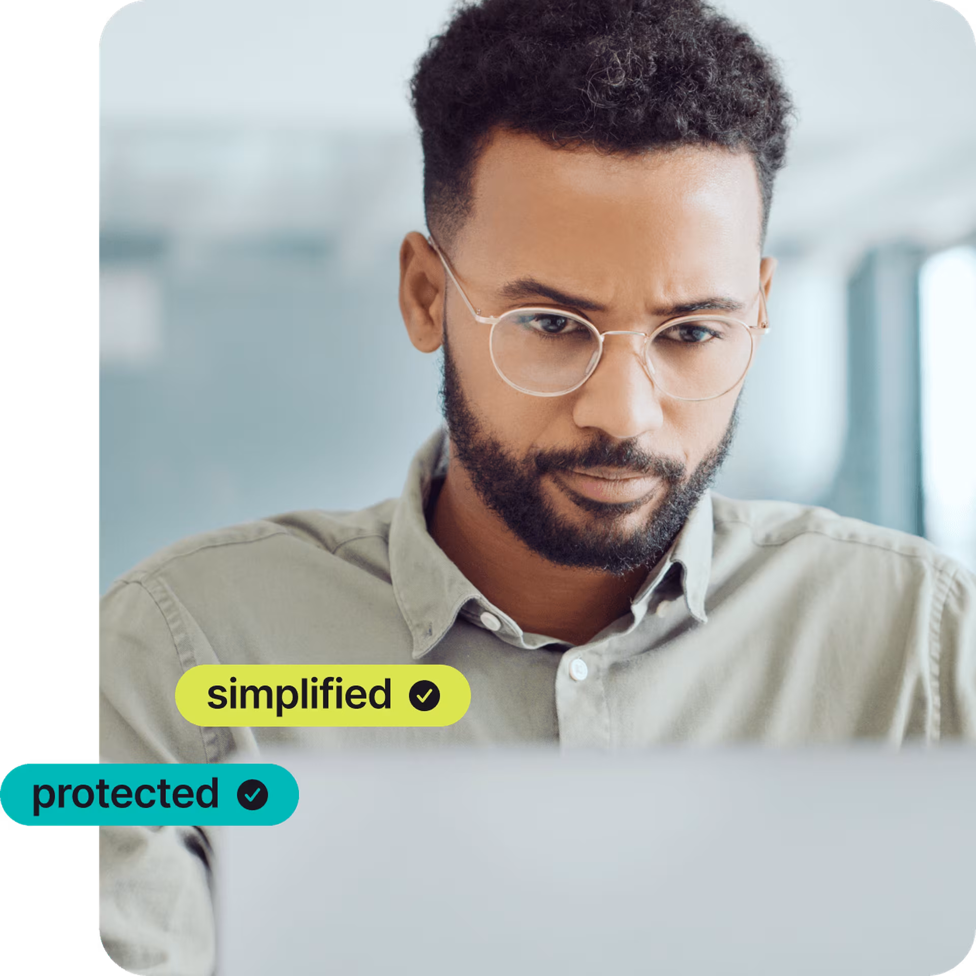 man with laptop