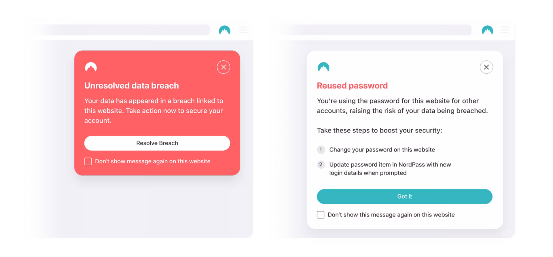 data breach scanner and password heath checker features