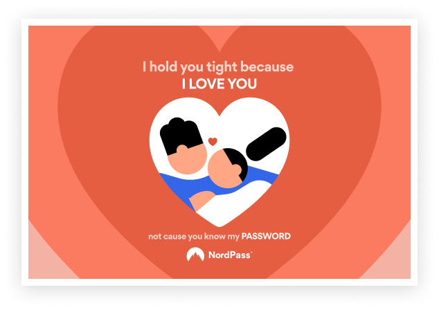 postcard for couple valentines day
