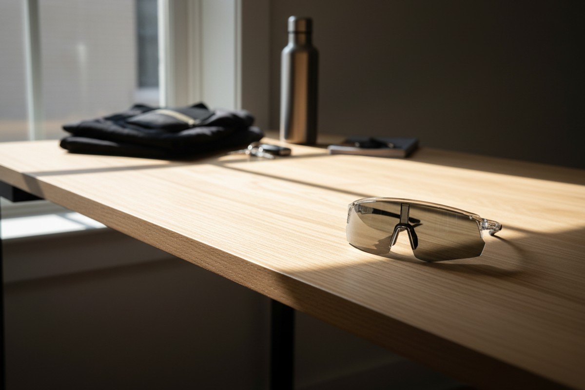 Ochelari de soare NERV Bold Grey cu lentile fotocromatice heliomate, o lentila in lumina si una in umbra