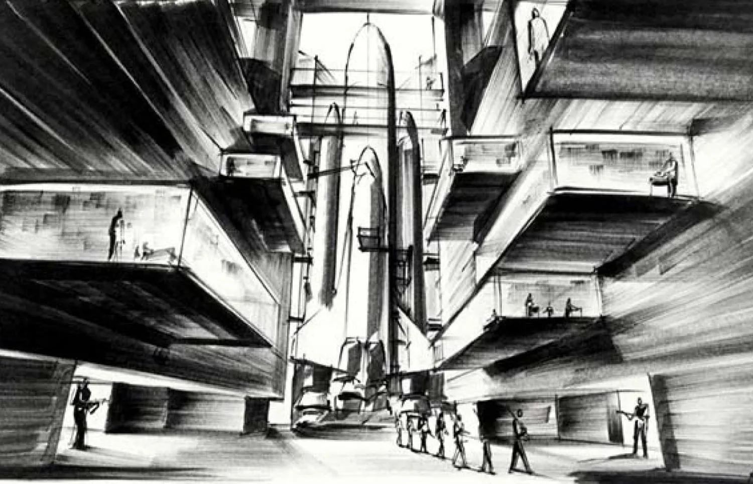 Concept design for "Moonraker", 1979