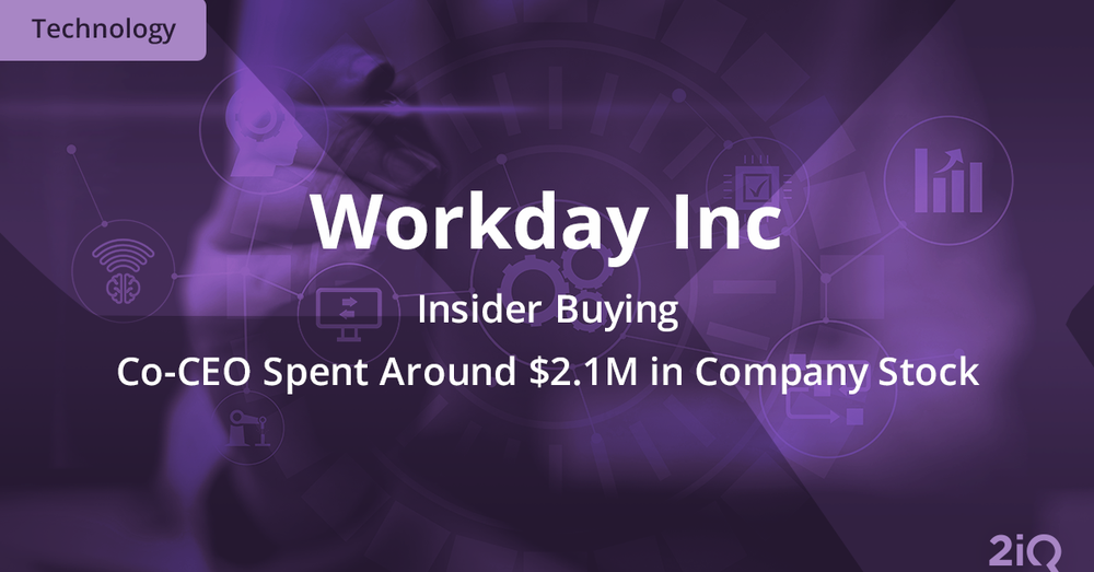 A top-level Insider at Workday Inc Just Bought $2 Mil Worth of Stock