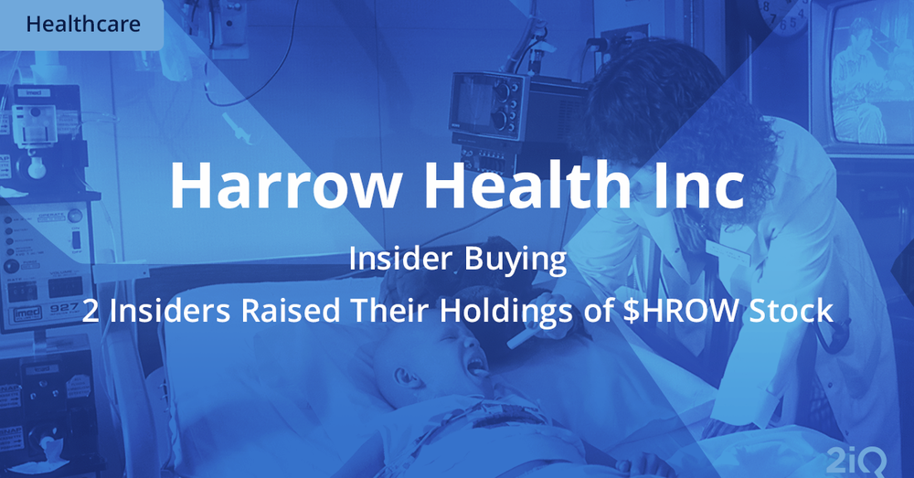 Harrow Health Sees Stock Purchases From Two Insiders