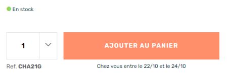 Bouton panier référence