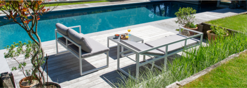 Salon de jardin aluminium Ibiza