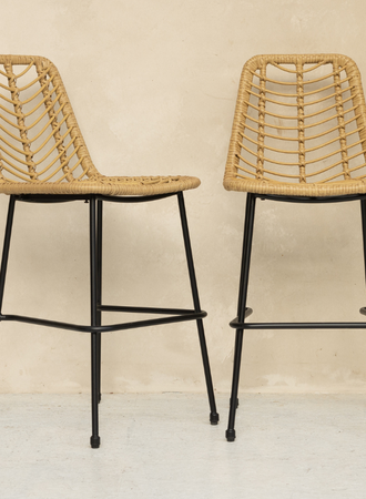 TABOURET EN ROTIN HAPPY GARDEN