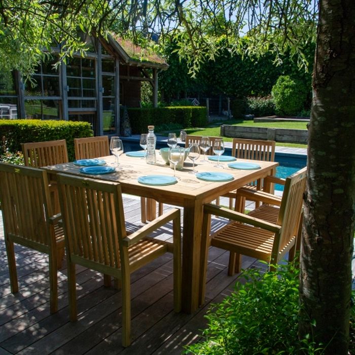 entretien son salon de jardin en teck