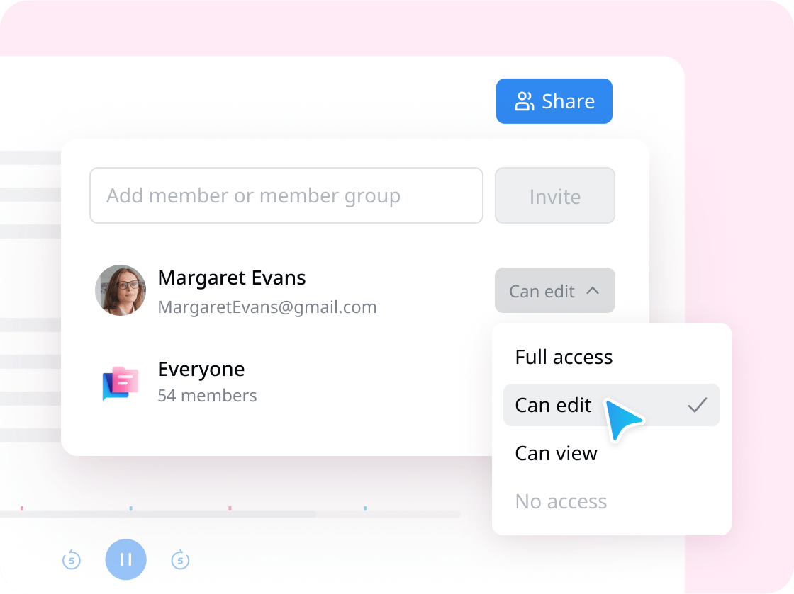 give access to members