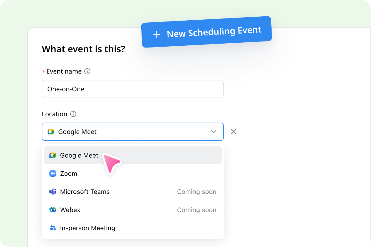 Step 2. Create your first event