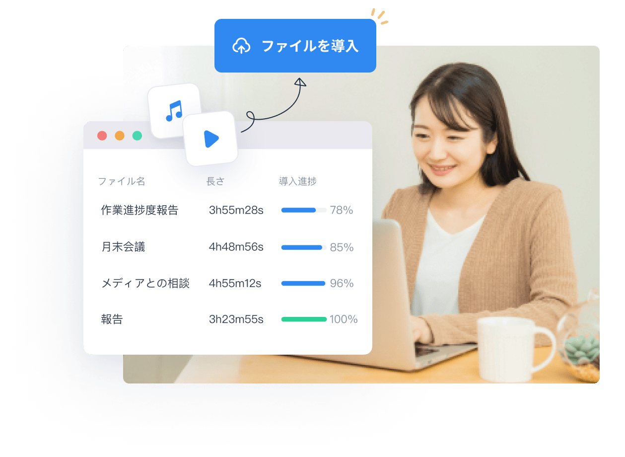音声ファイル 文字起こし