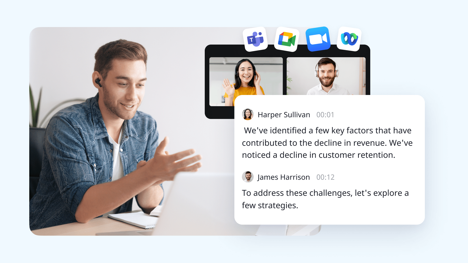 Consulting meetings transcription