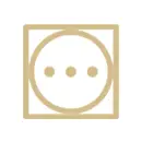 Symbole du séchoir ; cercle avec 1 point ; 2 points ou 3 points