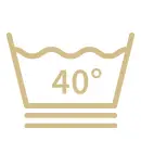 Cuve de lavage avec deux traits de soulignement et 40
