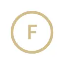 Un cercle avec un F