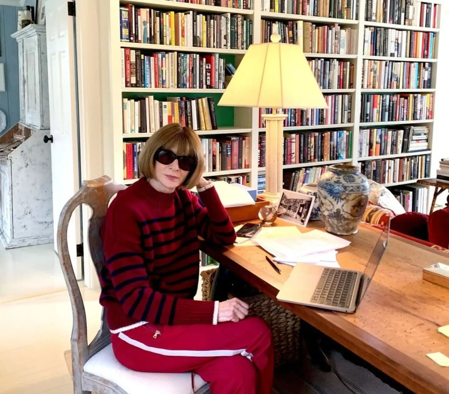 la célèbre rédactrice en chef de Vogue US Anna Wintou