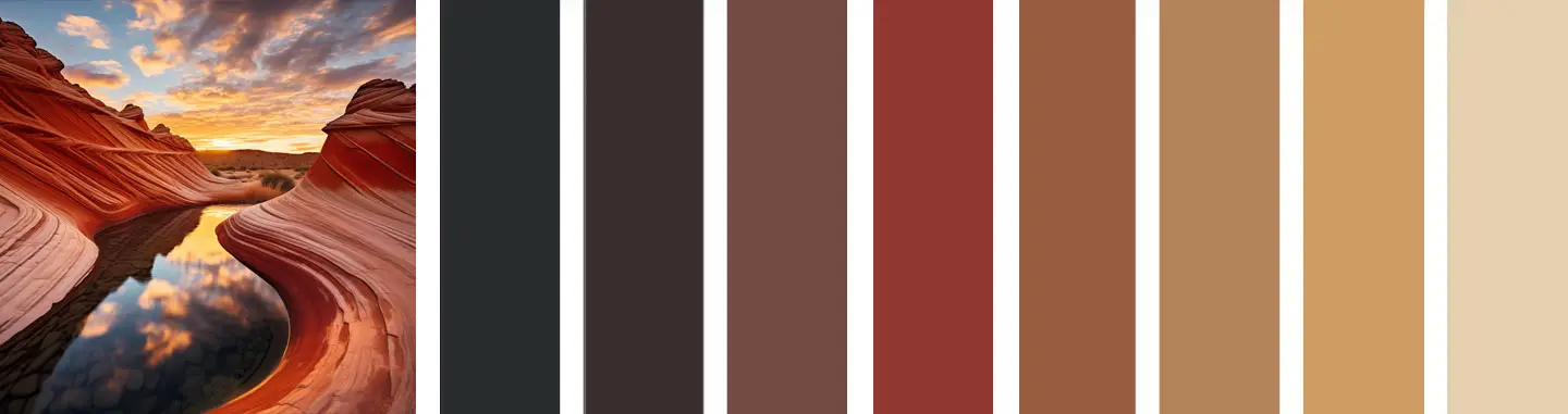 Farbpalette Braun