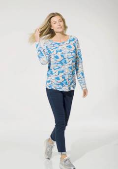 Shirt met lange mouwen en opvallend patroon video thumbnail